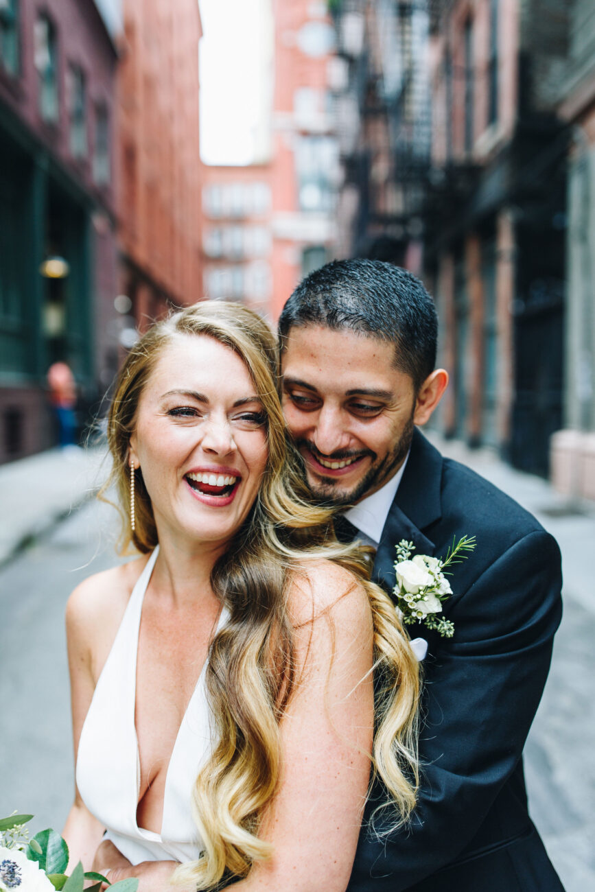 Couple having fun in Tribeca
