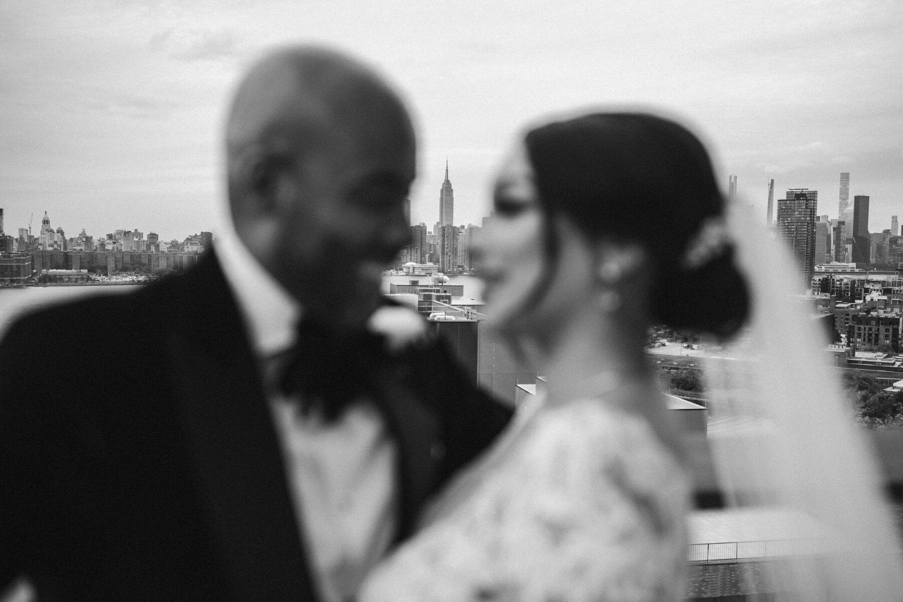 Bride and Groom at the William Vale Hotel