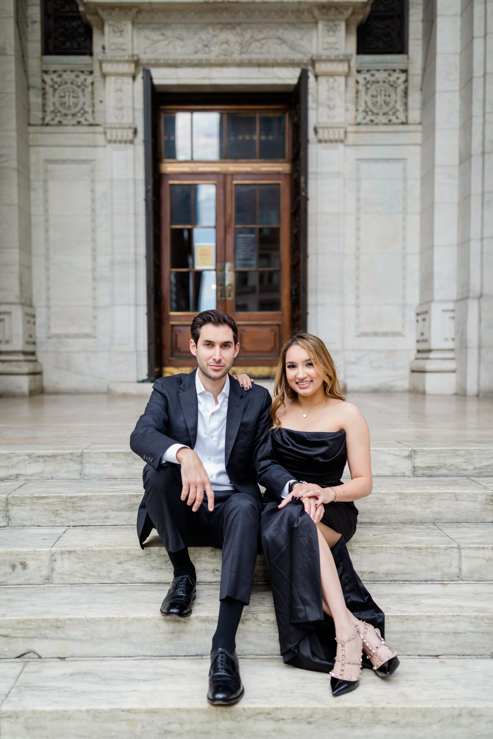 New York Public Library Wedding & Engagement - Larisa Shorina Photography