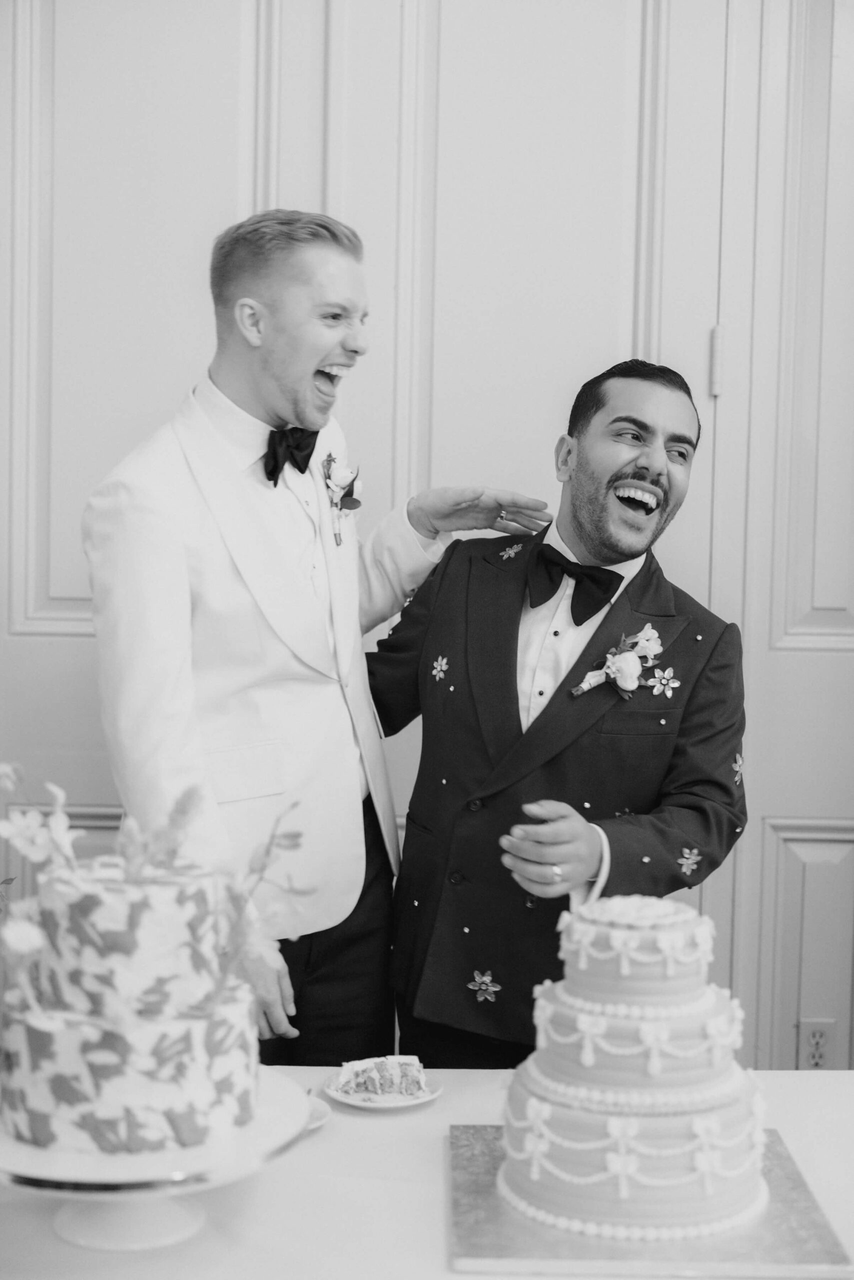 Elegant Gay Wedding Prospect Park Boathouse New York - Modern Fashionable Couple - Larisa Shorina Photography
