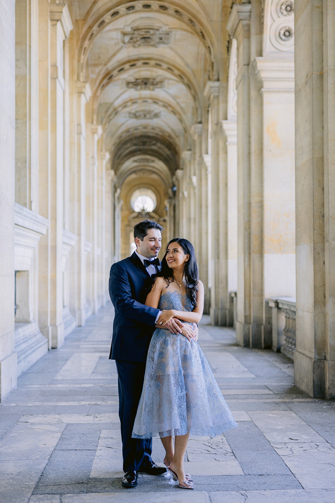 Zimmermann & Amina Muaddi Engagement Session in Paris - Larisa Shorina - Destination Wedding Photography