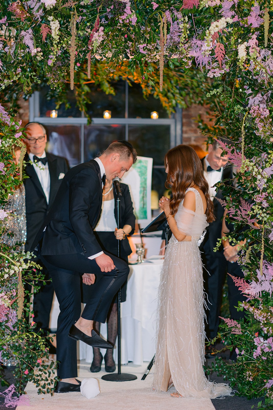 Chuppah by Rachel Cho Florals - Tribeca Rooftop Wedding - Larisa Shorina Photography - Elegant luxury weddings in New York, Italy, Destinations