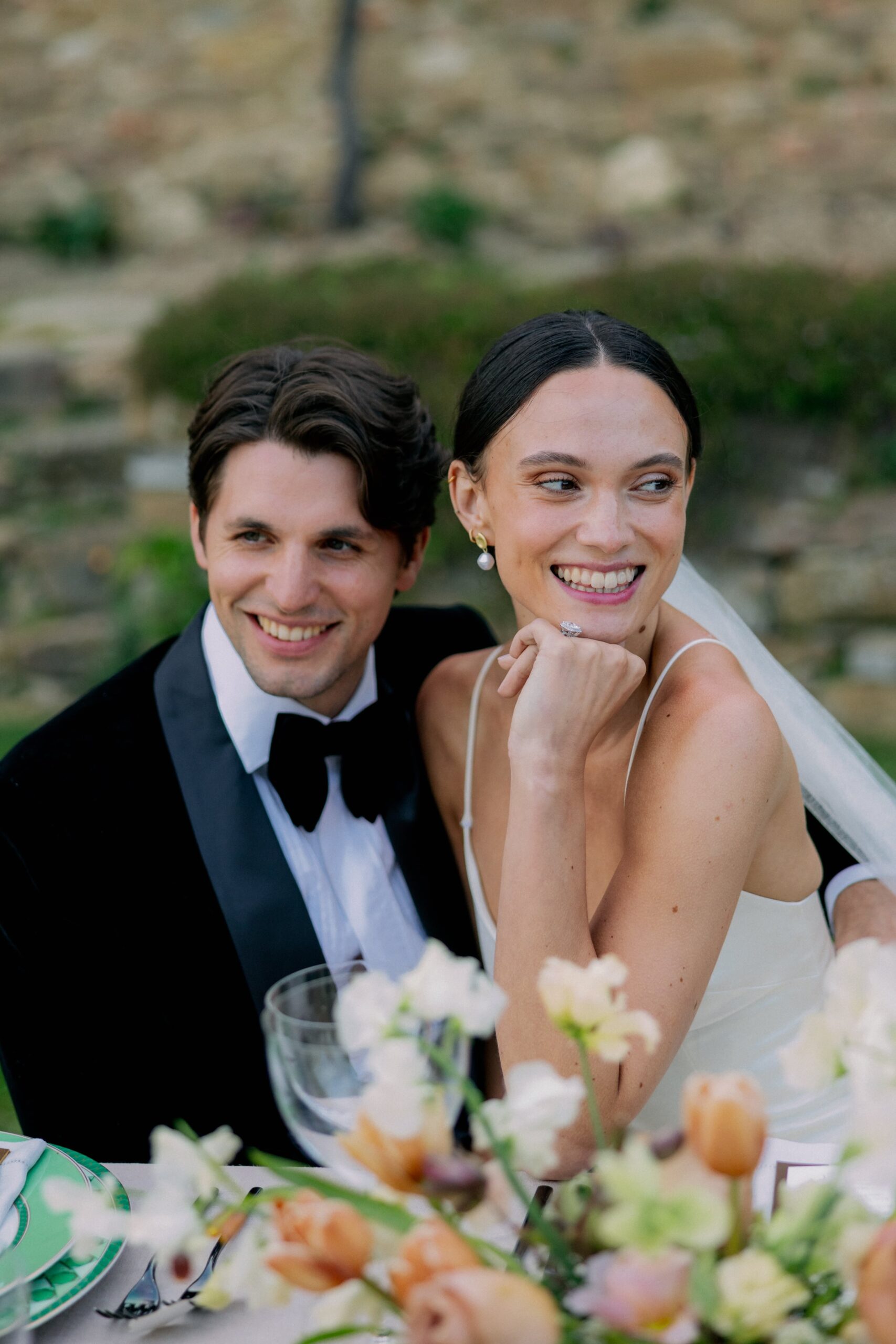 Danielle Frankel bride and her wedding in Tuscany Italy