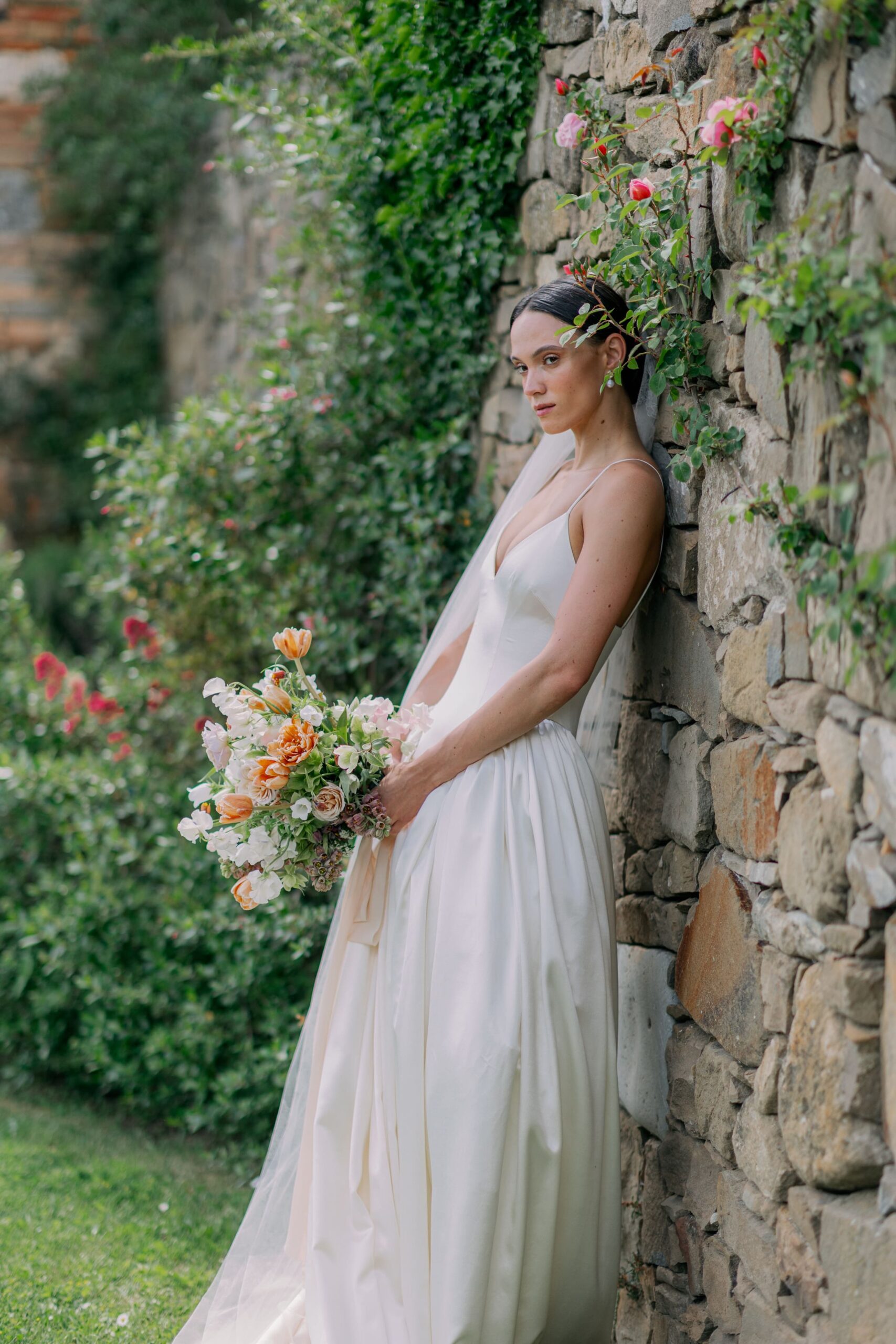 Danielle Frankel bride and her wedding in Tuscany Italy