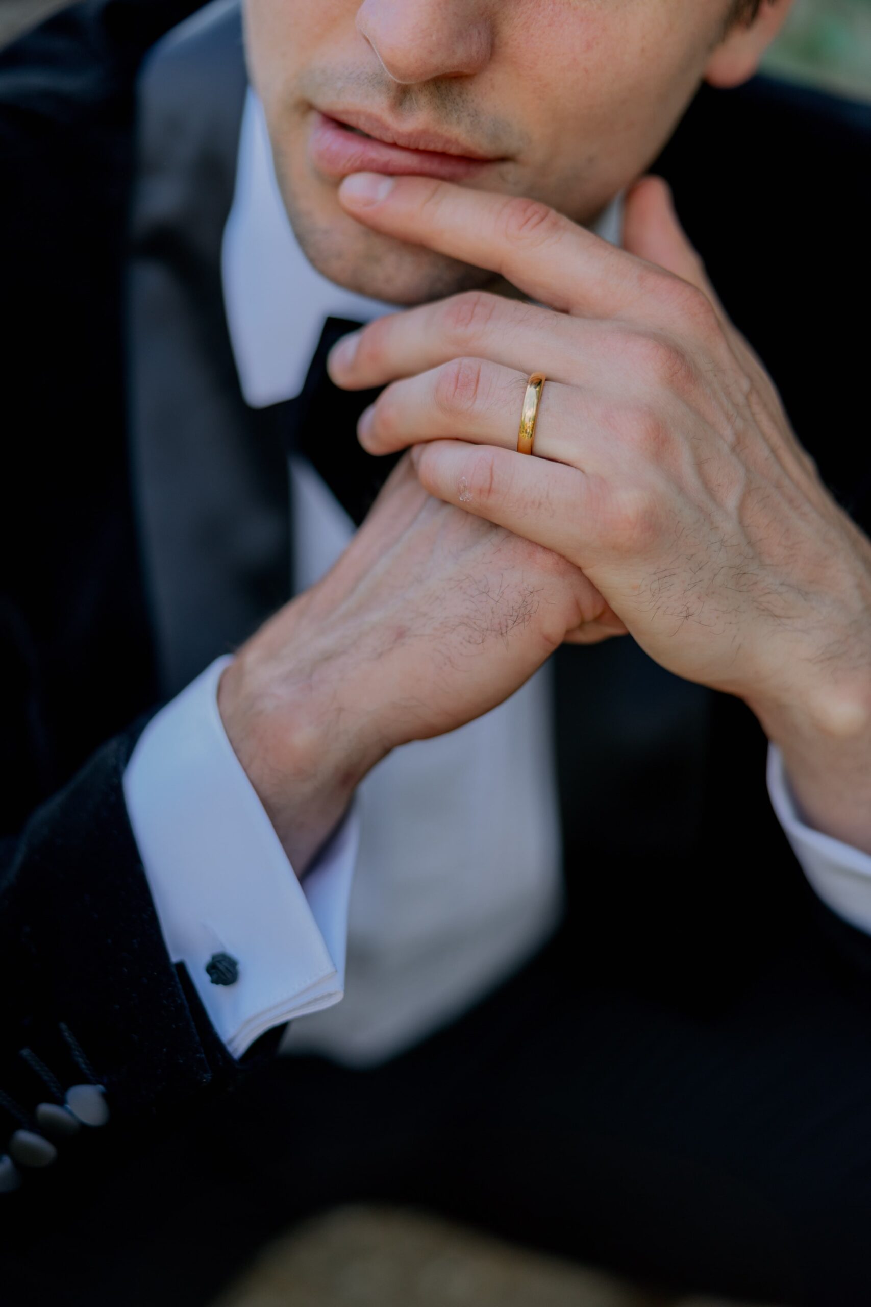 Groom in tux Italian wedding inspiration