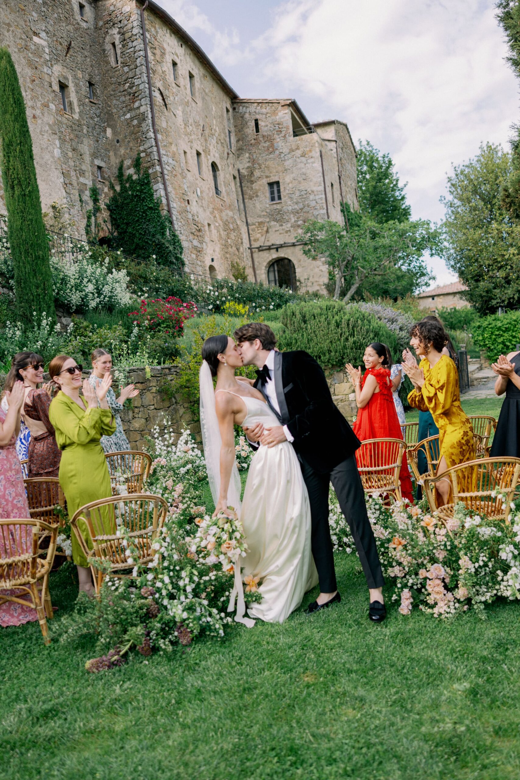 Danielle Frankel bride and her wedding in Tuscany Italy